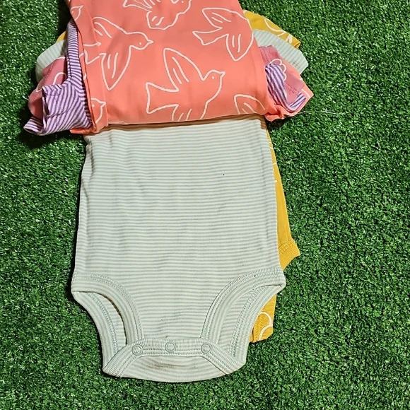 Carter's Multicolor Baby Girl Onesie Set - Picture 6 of 8